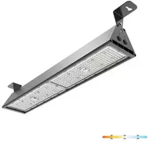 144/192/240W LED linijinis pramoninis šviestuvas NICO, juodas, 3000/4000/6000K, 60x90°, IP65
