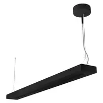 69/63/60/54W LED linijinis šviestuvas LINEAR INDIVILED DIRECT/INDIRECT 1500, juodas, 4000K, su judesio/šviesos davikliu, DALI2