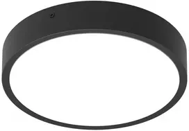 12,5/11,5/10/9W LED plafonas su judesio davikliu ir 3h avariniu moduliu BULKHEAD ROUND, juodas, 3000/4000K, 120°, IP65