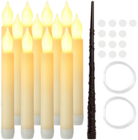 Storexo 12 LED žvakių su nuotolinio valdymo pultu – skraidančios žvakės