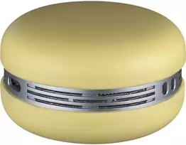 1,75W LED šviestuvas - garsiakalbis SMART MACARON, geltonas, su baterija, dimeriuojamas