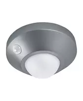 1,7W LED paviršinis šviestuvas NIGHTLUX, sidabro sp., 4000K, su baterija ir judesio davikliu