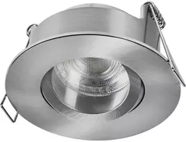 Įleidžiamas šviestuvas SPOT, GU10, nikelio sp., IP65, su 4,5W 2700K LED lempute, 3vnt. rinkinys