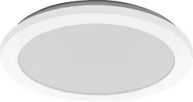 Lubinis šviestuvas 22W LED paviršinis vonios šviestuvas ORBIS DISC, baltas, 3000/4000K, IP44