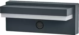 Sieninis šviestuvas 2,5W LED sieninis lauko šviestuvas ENDURA STYLE, tamsiai pilkas, 3000K, su baterija ir judesio davikliu, IP54