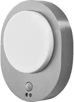 Sieninis šviestuvas 8W LED sieninis fasado šviestuvas ENDURA STYLE DISC, plieno sp., 3000K, su judesio davikliu, IP44