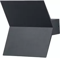 Sieninis šviestuvas 9,5W LED sieninis lauko šviestuvas ENDURA STYLE BAT, tamsiai pilkas, 3000K, IP44