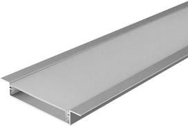 V-tac LED įleidžiamas profilis su dangteliu, sidabro sp., 2000x65x10mm