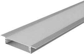 V-tac LED įleidžiamas profilis su dangteliu, sidabro sp., 2000x55x10mm