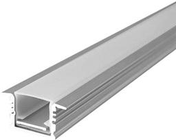 V-tac LED įleidžiamas profilis su dangteliu, sidabro sp., 2000x25x13mm