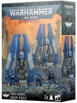 Games Workshop Warhammer 40,000 Space Marines desanto kapsulės, 2 vnt. (48-101)