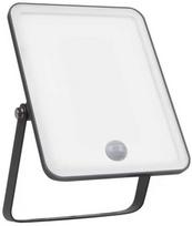 Ledvance 50W LED prožektorius ESSENTIALS, juodas, 6500K, su judesio davikliu