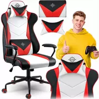 Žaidimų kėdė, ergonomiška biuro kėdė, patogi kompiuterio kėdė, reguliuojamo aukščio žaidimų sėdynė, supama kėdė