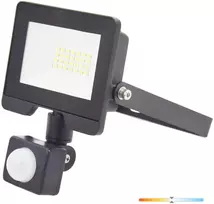 20W LED prožektorius su judesio davikliu MHC, juodas, 4000K, IP54