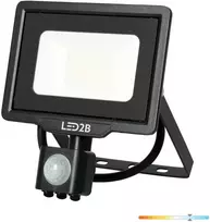 20W LED prožektorius su judesio davikliu MHC, juodas, 6500K, IP65