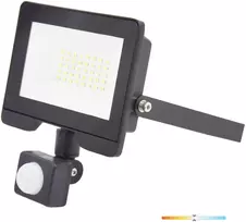 30W LED prožektorius su judesio davikliu MHC, juodas, 4000K, IP54
