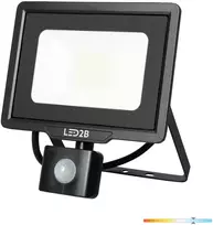 30W LED prožektorius su judesio davikliu MHC, juodas, 6500K, IP65