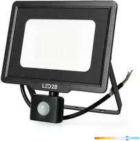 50W LED prožektorius su judesio davikliu MHC, juodas, 6500K, IP65