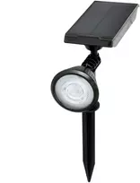 0,5W LED įsmeigiamas šviestuvas su saulės baterija LANCE, juodas, 6000K, IP44