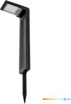 0,2W LED įsmeigiamas šviestuvas su saulės baterija SPIKE, juodas, 6500K, IP44