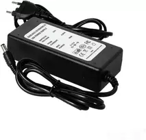 96W LED maitinimo šaltinis su kištuku į lizdą, 24V, juodas, IP20