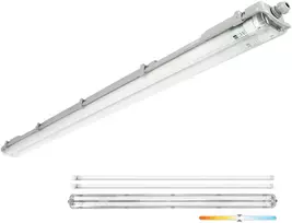Linijinis šviestuvas G2, pilkas, su 2x LED T8 18W 120cm 4000K lempomis, IP65
