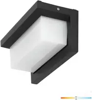 Sieninis šviestuvas 12W LED sieninis lauko šviestuvas LENTERO, juodas, 4000K, su judesio davikliu, IP54