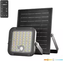 10W LED prožektorius su saulės baterija MHCS, juodas, 4000K, su judesio davikliu, IP65, 120x60°