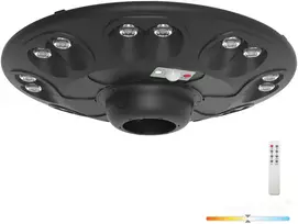 15W LED gatvės šviestuvas su saulės baterija LUVIA, juodas, 4000K, su judesio davikliu, IP54
