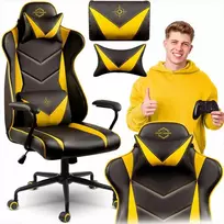 Žaidimų kėdė, ergonomiška biuro kėdė, patogi kompiuterio kėdė, reguliuojamas aukštis, supimo funkcija