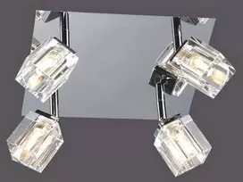 Lubinis šviestuvas Paviršinis šviestuvas CRT, 4xG9, chromo sp./skaidrus