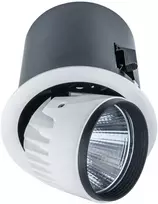 34W LED įleidžiamo montavimo šviestuvas TANTO, baltos/juodos sp., 3000K