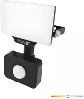 10W LED prožektorius su judesio davikliu DELYO MHNC, juodas, 4000K, IP54