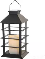 0,06W LED pastatomas lauko šviestuvas su saulės baterija CANDELIO, juodas, 2700K, IP44