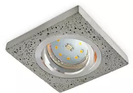 LED įleidžiamo montavimo šviestuvas BARI SQUARE, chromo sp., be cokolio