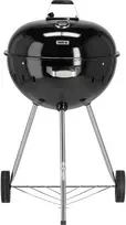 Toya Sa Poland Apvalus anglies grilis, lauko gaminimui, didelis kepimo paviršius, nešiojamas sodo grilis, juodas BBQ