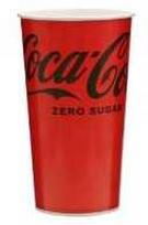 Multi Popierinis 80 cl Coca Cola puodelis šaltiems gėrimams Ø105x180 mm, 25 vnt. x 1 vnt./pakuotėje - (500 vnt.)
