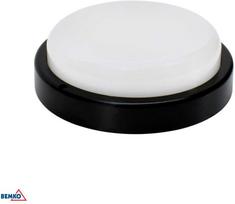 Lubinis šviestuvas Bemko 12W LED plafonas KANLO, juodas, 4000K, IP54, 120°, su judesio davikliu