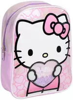 Holografinė „Hello Kitty“ širdelės formos kuprinė, krepšys 32 cm
