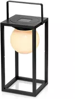 Mondex Saulės energija įkraunamas LED lauko šviestuvas, juodas, 15 × 15 × 30 cm
