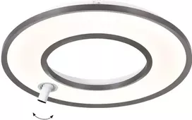 41W LED lubinis šviestuvas VALERIA, šlifuotos pilkos sp., 3000K, 4336700
