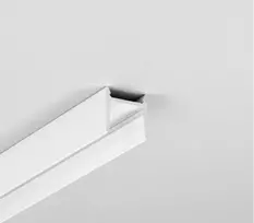 LED juostos paviršinis profilis COZY12 C/U1, baltas, 3m