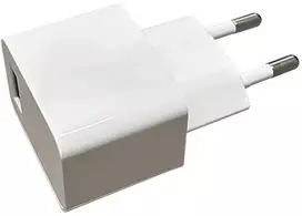 AC-DC adapteris, baltas, 1000mA, 5V, E099