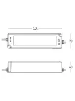 240W LED maitinimo šaltinis, baltas, 48V, IP20, BLUETOOTH, 25482