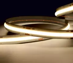 8W/m LED COB juosta, 24V, 320LEDs/m, 3000K, IP20, 5m ritė, LS37
