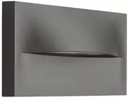 Sieninis šviestuvas 4W LED sieninis lauko šviestuvas laiptų apšvietimui, tamsiai pilkas, 3000K, IP65, E453