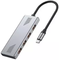 „Gembird UHB-CM-U310-A4-01“, 4 prievadų USB-A 3.2 (2 kartos) C tipo šakotuvas