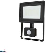 Kafler 30W LED prožektorius su judesio davikliu KASTEL, juodas, 6500K, IP65