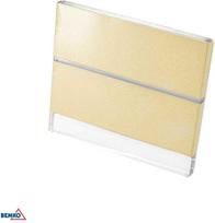 Bemko 1,2W LED sieninis šviestuvas laiptų apšvietimui STEPPER, šampano sp., 6000K