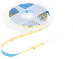 Bemko 7W/m COB LED juosta PREMIUM, 12V, 320LED/m, 3000K, IP20, 5m ritė